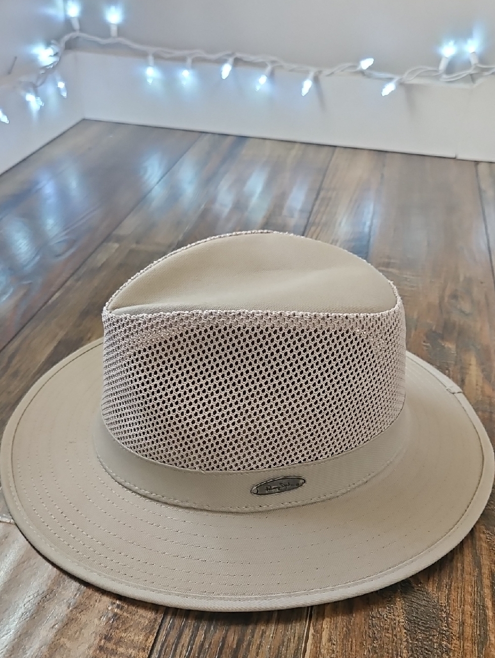 Panama Jack Men's Mesh Safari Hat in Beige